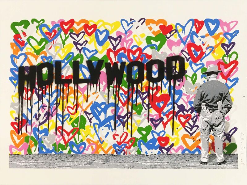 Mr. Brainwash, ‘Hollywood’, 2016, Mixed Media, Silkscreen And Mixed Media On Paper, Hamilton-Selway Fine Art Gallery Auction