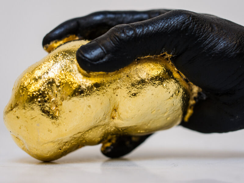 Zhang Ding, ‘Potato’, 2013, Sculpture, Tinted copper and 24K gold, ShanghART