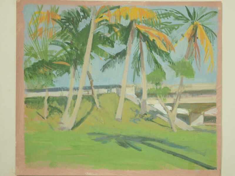 Colleen Franca, ‘Florida Park’, 2020, Painting, Gouache on paper, Bowery Gallery