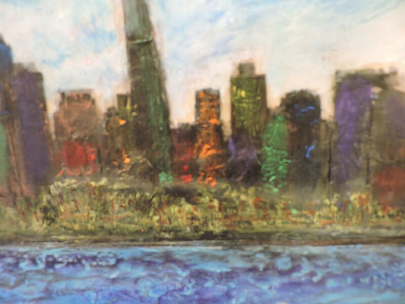 Robin Samiljan, ‘Fullerton Beach, Chicago’, Painting, Encaustic, Copley Society of Art
