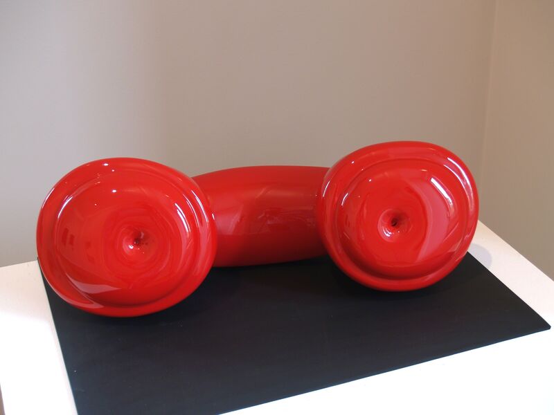 Joachim Bandau, ‘Untitled, Telephone’, 1967, Sculpture, Paint on wood, Sebastian Fath Contemporary 
