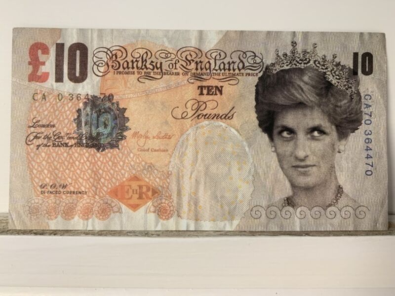 Banksy, ‘Di-Faced Tenner’, 2004, Ephemera or Merchandise, Offset lithograph in colors, Artsy x Capsule Auctions