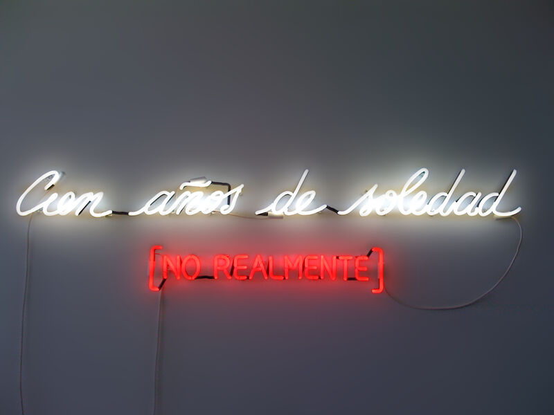 Alfredo Jaar, ‘Cien Años De Soledad (No Realmente)’, 1985, Sculpture, Neon, Goodman Gallery