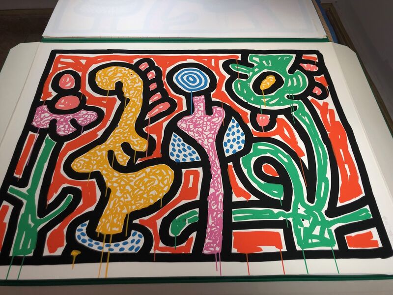 Keith Haring, ‘Flowers (4)’, 1990, Print, Silkscreen ink on Coventry Paper, Fine Art Mia