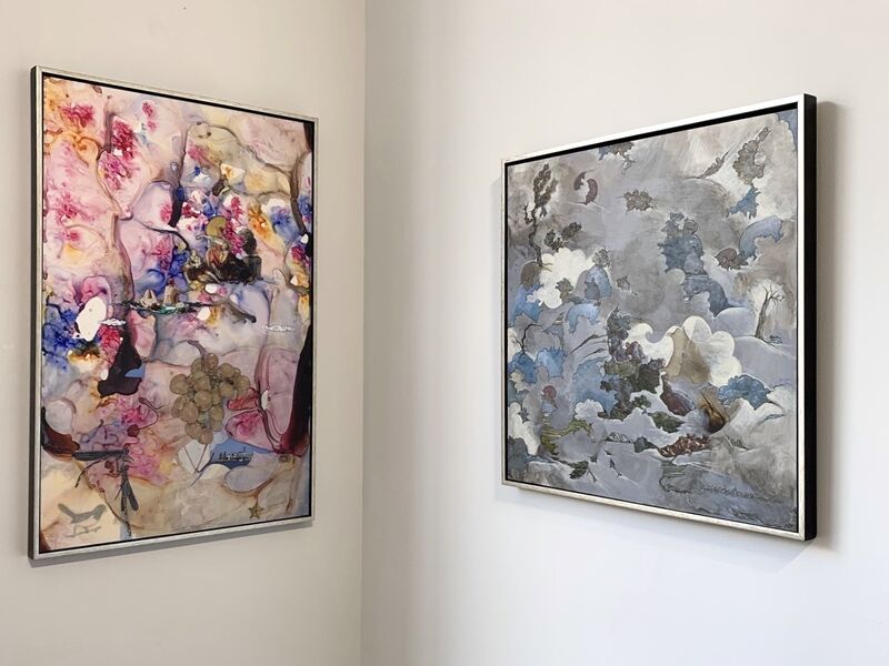 Barbara Strasen, ‘Rococo Modo’, 2016-2017, Painting, Acrylic, ink, and collage on Yupo mounted on museum board, Susan Eley Fine Art