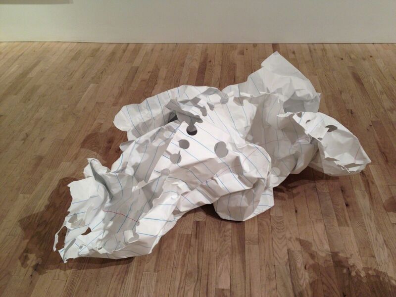 William Powhida, ‘Spiral Bound X’, 2014, Sculpture, Aluminum, paper, acrylic and colored pencil, Postmasters Gallery