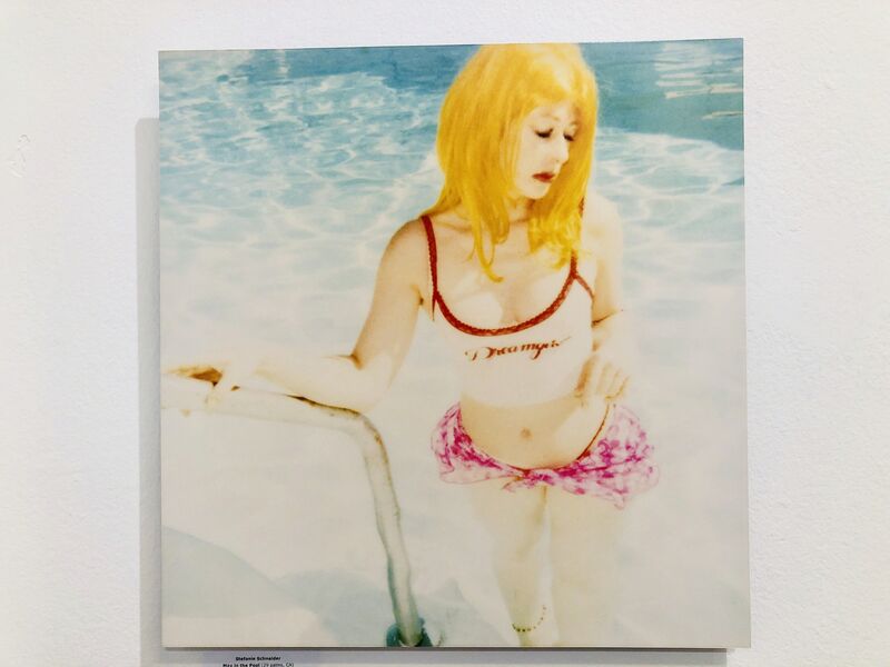 Stefanie Schneider, ‘Max in Pool’, 1999, Photography, Analog C-Print, enlarged and hand-printed by the artist Stefanie Schneider on Fuji Crystal Archive Paper, based on a Stefanie Schneider expired Polaroid, Instantdreams