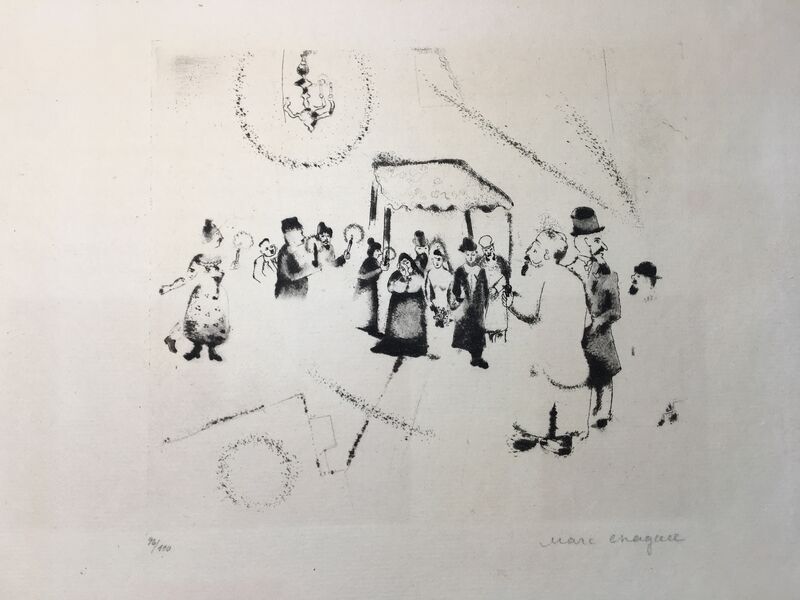 Marc Chagall, ‘HOCHZEIT’, 1922, Print, Etching, Galerie Céline Moine & LGFA