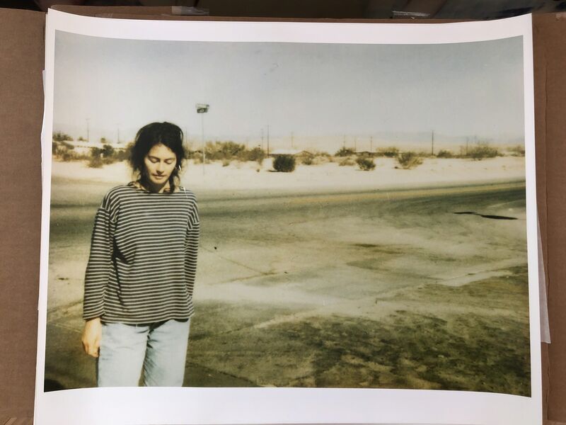 Stefanie Schneider, ‘Stefanie on 29 Palms Highway - Spring Sale’, 1997, Photography, Analog C-Print, hand-printed by the artist, based on an expired Polaroid, Instantdreams
