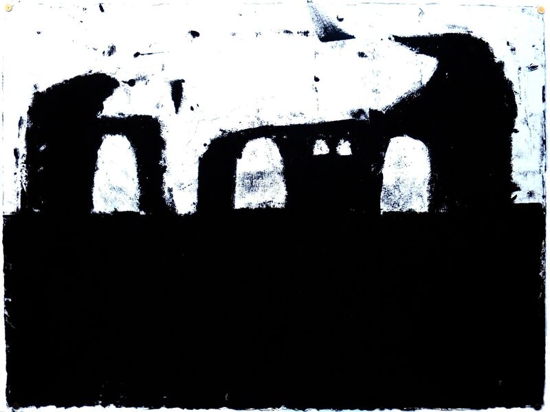 Paul Vincent Bernard, ‘Pasolini Scene 3 Remains of Aquaduct’, 2015, Painting, Oil, J GO Gallery