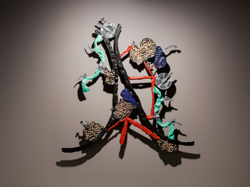 Musa paradisiaca, ‘Bicycle and popcorn’, 2020, Sculpture, Painted fiberglass, Quadrado Azul