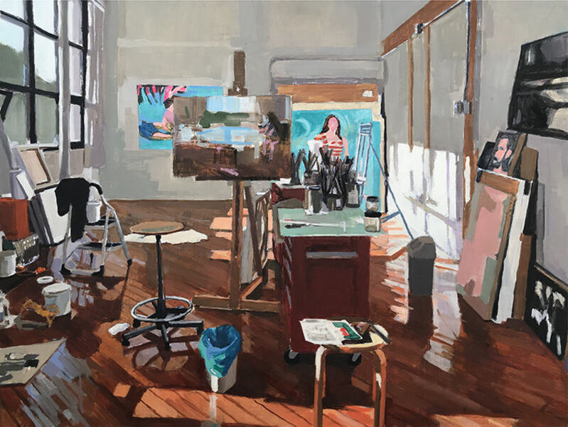 Aaron Hauck, ‘Studio Afternoon’, 2018, Painting, Oil on panel, Deep Space Gallery