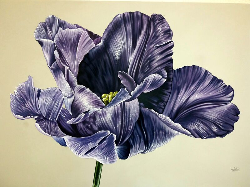 Giovanni Confortini, ‘tulipano nero’, 2020, Painting, Acrylic on canvas, Galleria d'Arte Martinelli