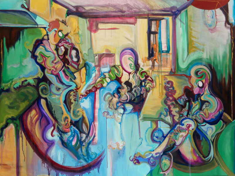 Lee Kay-Barry, ‘Plaza José María Orense’, 2017, Painting, Oil on canvas, Eclectic Gallery