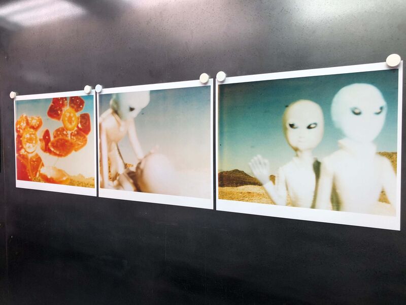 Stefanie Schneider, ‘Aliens - triptych’, 1998, Photography, 3 Analog C-Prints, hand-printed by the artist on Fuji Crystal Archive Paper, based on 3 Polaroids, not mounted, Instantdreams