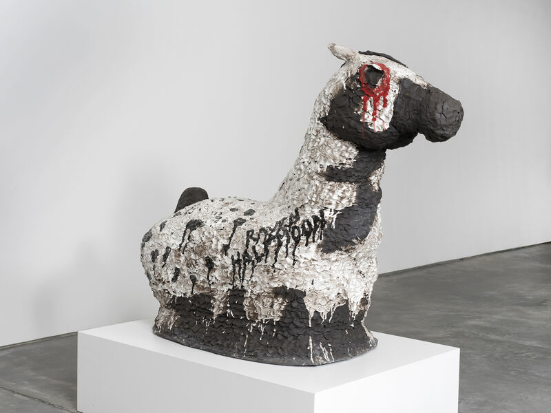 Raven Halfmoon, ‘Quarter Horse, Quarter Indian’, 2020, Sculpture, Stoneware, glaze, Ross+Kramer Gallery