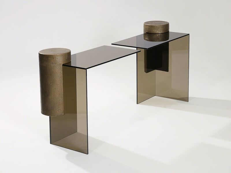 Brian Thoreen, ‘Reaching Console’, 2016, Design/Decorative Art, Glass, brass, Patrick Parrish Gallery