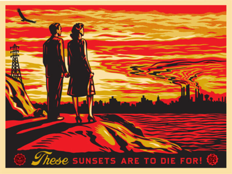 Shepard Fairey, ‘These Sunsets are to Die For’, Print, Limited Edition Silkscreen of 300, KP Projects