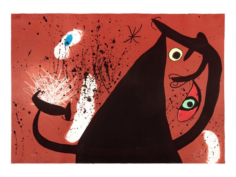 Joan Miró, ‘Frappeuse de Silex’, 1973, Print, Color etching with aquatint and carborundum, Hindman