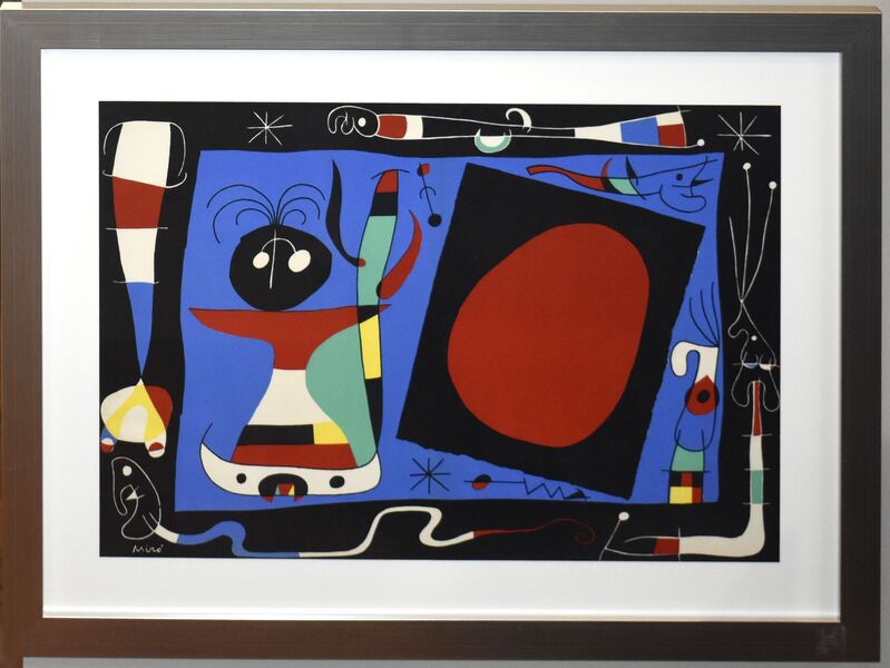Joan Miró, ‘La Femme Au Miroir’, 1957, Print, Lithograph on wove paper, Georgetown Frame Shoppe