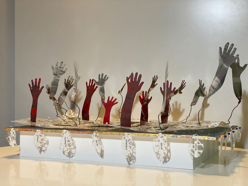 Karin Bruckner, ‘A Show of Hands’, 2020, Sculpture, Mixed Media, Carter Burden Gallery