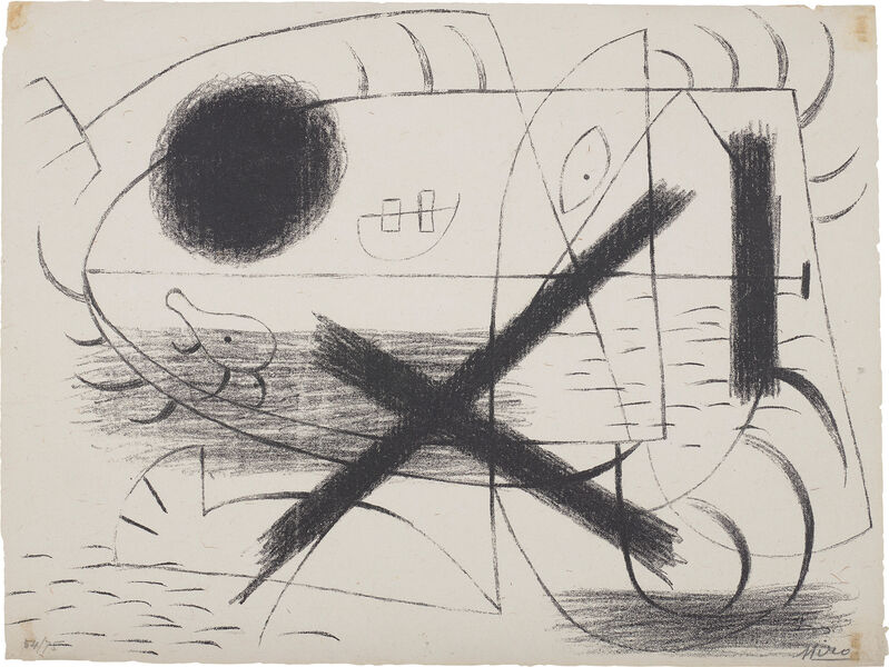 Joan Miró, ‘Lithographie 1 (Lithograph I)’, 1930, Print, Lithograph, on wove paper, the full sheet., Phillips