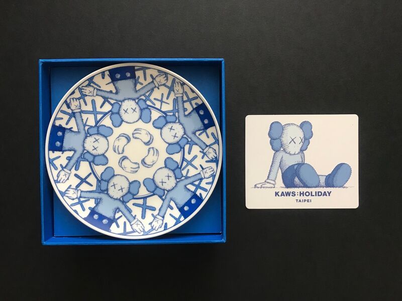 KAWS, ‘Holiday Taipei Ceramic Plate Set (Set of 4)’, 2019, Sculpture, Porcelain, Lougher Contemporary Gallery Auction