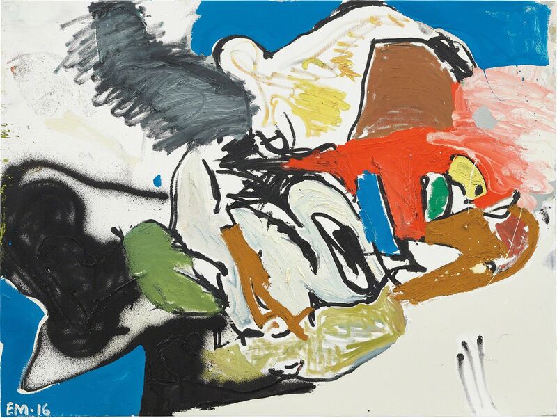 Eddie Martinez, ‘Untitled’, 2016, Painting, Oil paint, enamel, and spray paint on canvas, Phillips