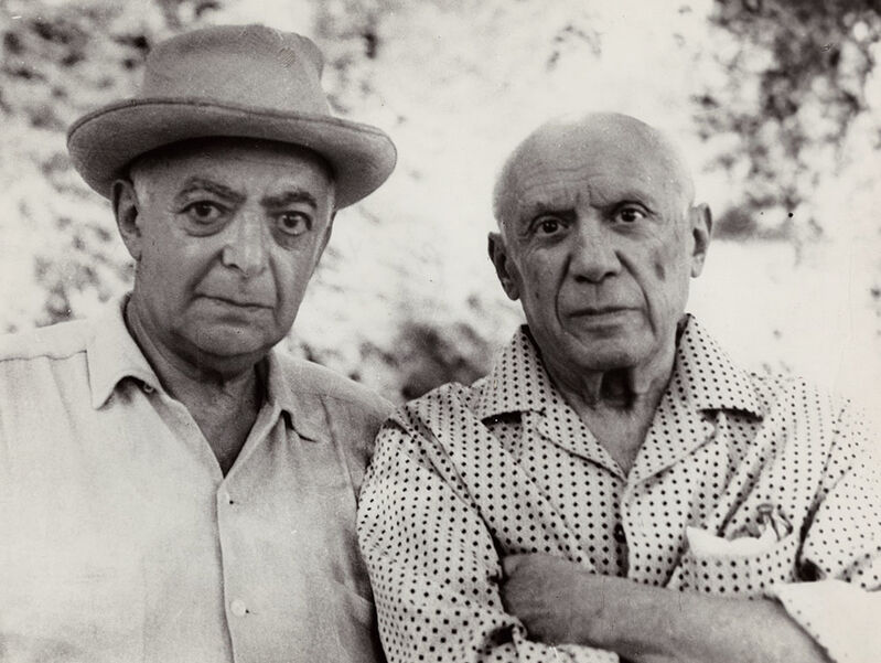 Brassaï, ‘Self-Portrait of Brassai with Picasso’, 1966/1966, Photography, Silver print unmounted, Contemporary Works/Vintage Works