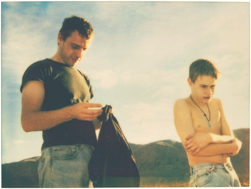 Stefanie Schneider, ‘Felix and Dominique (California Blue Screen)’, 1997, Photography, Hand-printed by the artist, based on an expired Polaroid, mounted on Aluminum., Instantdreams