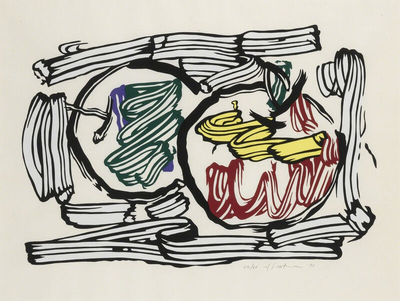 Roy Lichtenstein, ‘Two Apples’, 1983, Print, Color woodcut on handmade Iwano Kizuko Hosho paper, Carolina Nitsch Contemporary Art