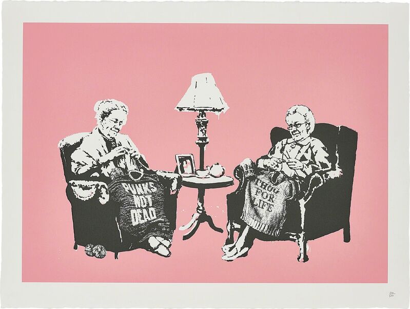 Banksy, ‘Grannies’, 2006, Print, Screenprint in colours, on Arches 88 paper, with full margins., Phillips