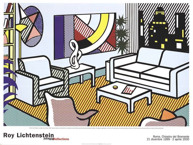 Roy Lichtenstein, ‘Interior with Skyline, Collage for Painting’, 2000, Print, Offset Lithograph, ArtWise