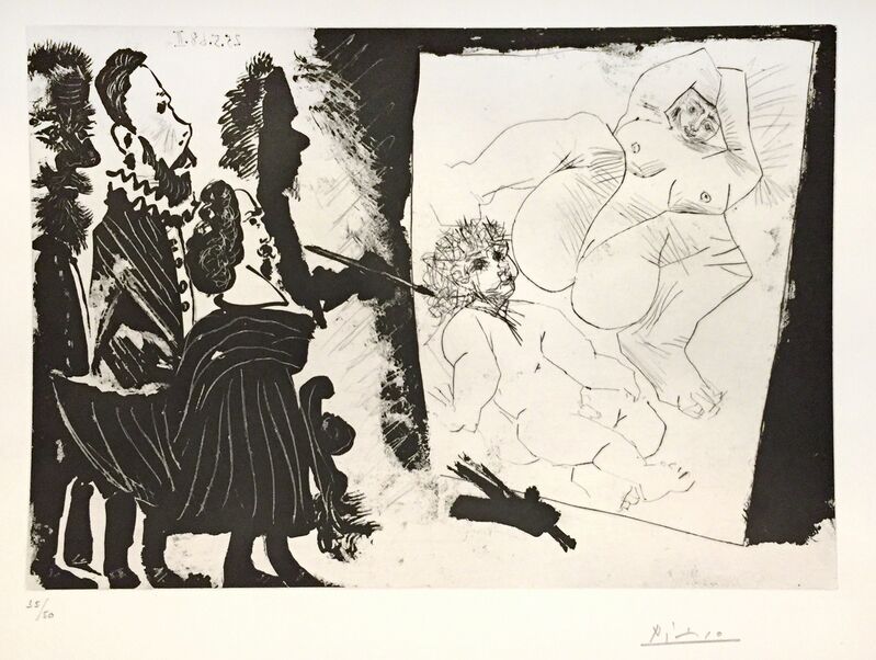 Pablo Picasso, ‘Patron et sa Suite en Visite à l’Atelier ’, 1968, Print, Aquatint, Dry-point, Scraper, Wallector