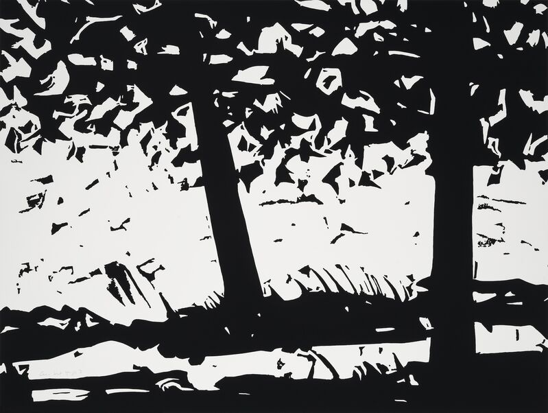 Alex Katz, ‘Maine Woods I’, 2013, Print, Woodblock on Somerset satin white 300 gsm paper, Frank Fluegel Gallery