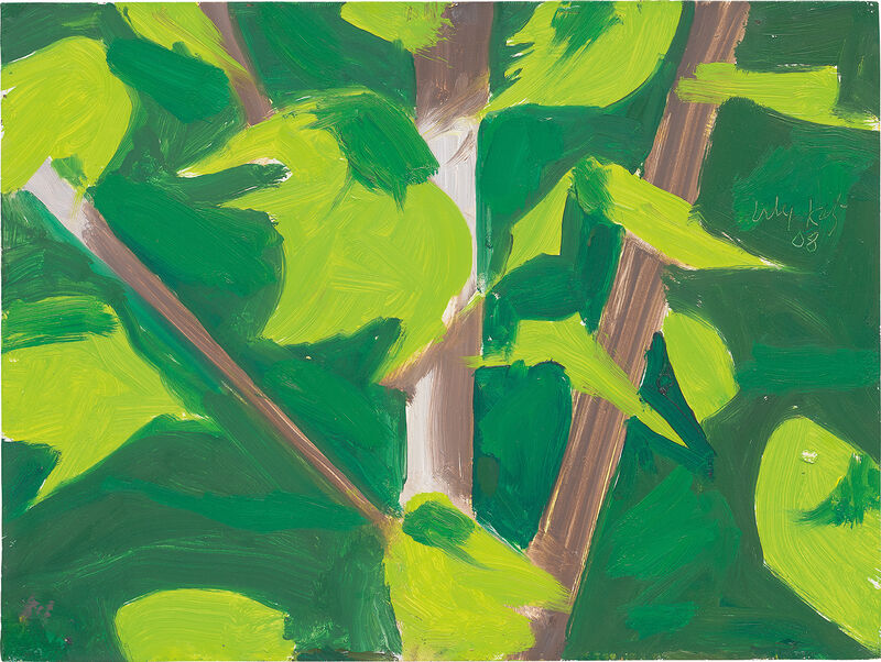 Alex Katz, ‘Untitled (Leaves)’, 2008, Painting, Oil on board, Phillips