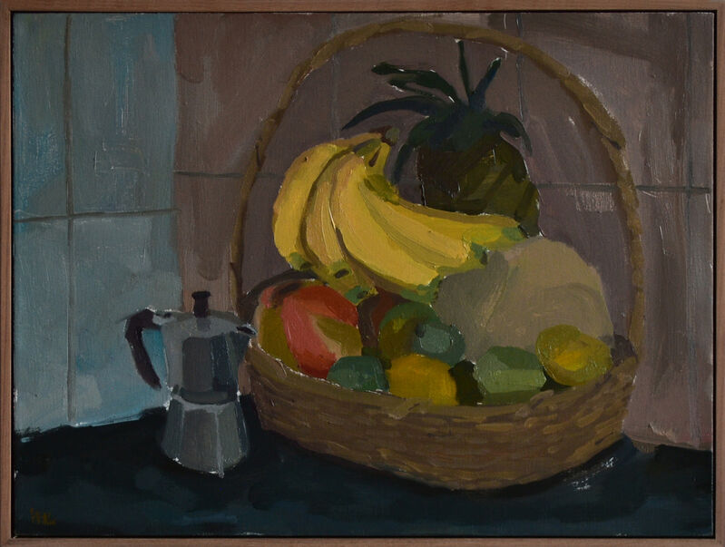 Yair Ademar Romero Sikorski, ‘Arreglo de frutas No. 1’, 2018, Painting, Oil on canvas, Galería Chica