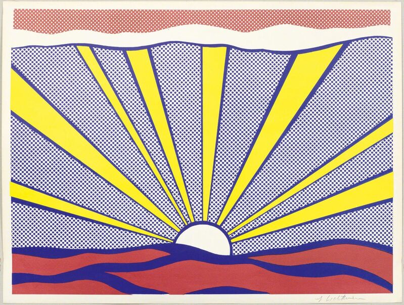 Roy Lichtenstein, ‘Sunrise’, 1965, Print, Colour offset lithograph, Koller Auctions