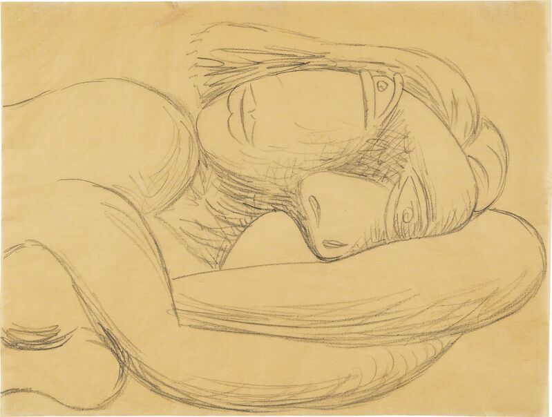 Pablo Picasso, ‘Femme en buste/ Buste de femme couchée’, 1939, Other, Conté crayon on vellum, Phillips