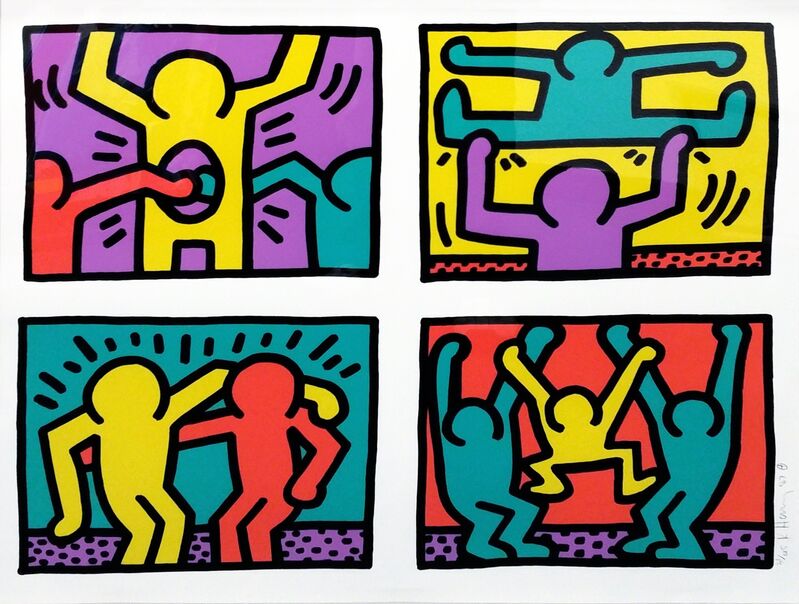 Keith Haring, ‘POP SHOP QUAD I’, 1987, Print, SCREENPRINT IN COLORS, Gallery Art