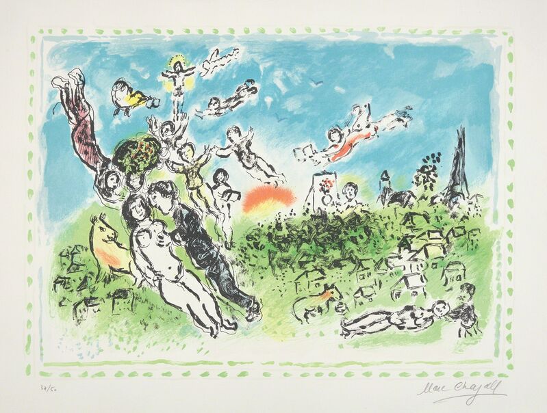 Marc Chagall, ‘Songe d'été (Summer's Dream)’, 1983, Print, Lithograph in colors, on Arches paper, with full margins., Phillips