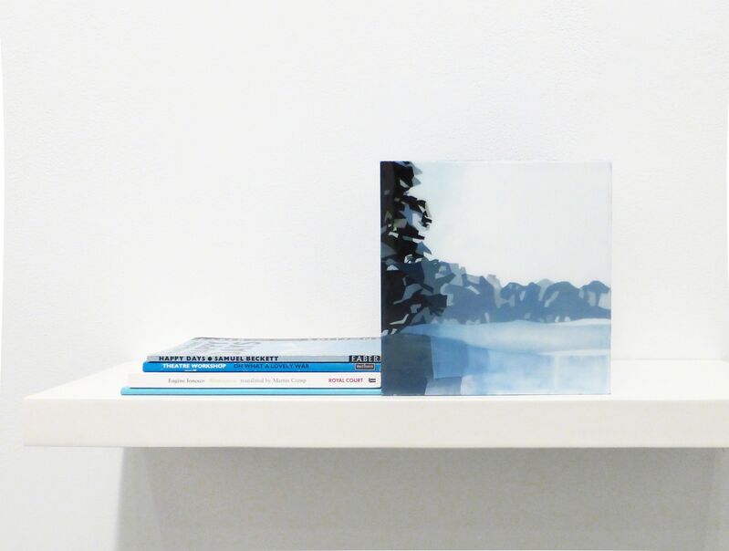 Maria Park, ‘Bookend Set 8’, 2014, Mixed Media, Acrylic on plexiglas cube and 4 books on shelf, Margaret Thatcher Projects