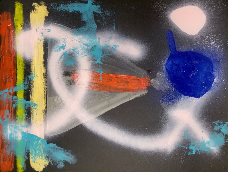 Daniel Martin Sullivan, ‘Conduit’, 2019, Painting, Oil, Spray Paint and Pigment Stick on Paper, The Art House Gallery
