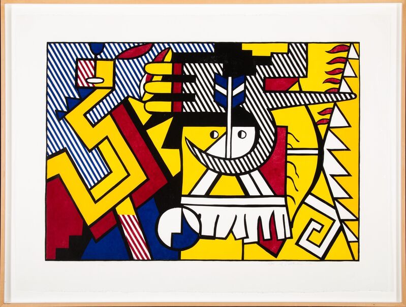 Roy Lichtenstein, ‘American Indian Theme VI, from American Indian Theme’, 1980, Print, Woodcut in colors on handmade Suzuki paper, Heritage Auctions