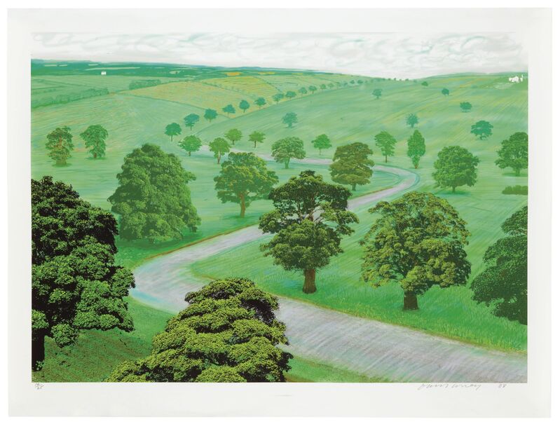 David Hockney, ‘Green Valley’, 2008, Print, Inkjet printed digital drawing in colors, on wove paper, Christie's