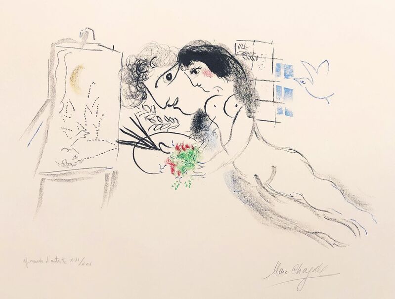 Marc Chagall, ‘Rêve Familier’, 1969, Print, Lithograph, color added, R. S. Johnson Fine Art