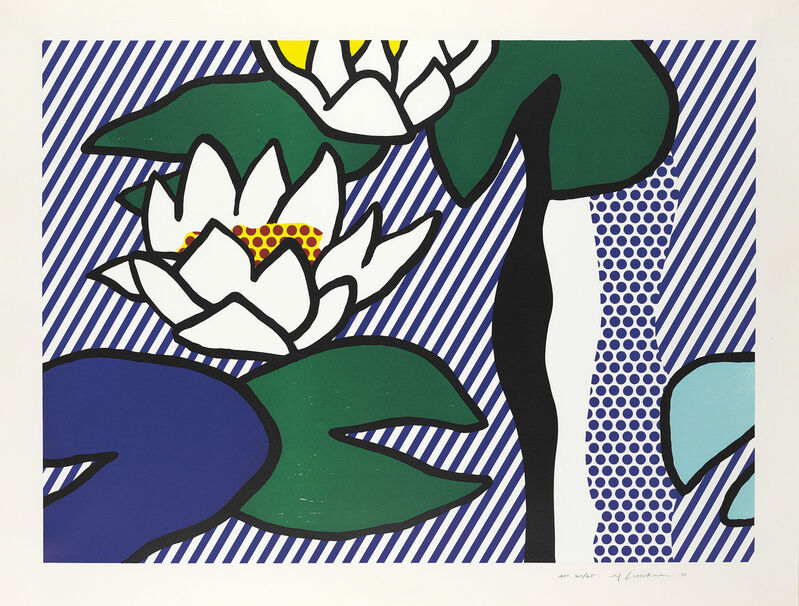 Roy Lichtenstein, ‘LES NYMPHEAS’, 1993, Print, SCREEN PRINT, Gallery Art