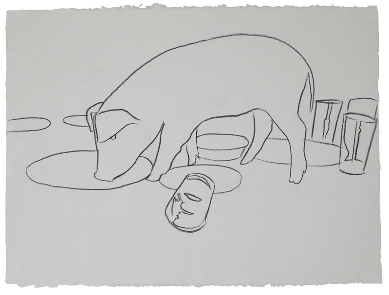 Andy Warhol, ‘Fiesta Pig, Executed’, ca. 1979, Drawing, Collage or other Work on Paper, Graphite on paper, Christie's Warhol Sale 
