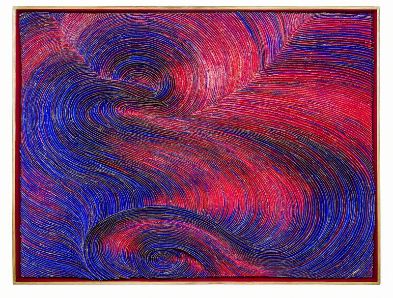 Katherine Glover, ‘The Wave is Continuous’, 2015, Mixed Media, Khadi Paper, Birch Panel, Acrylic Paint, Duane Reed Gallery