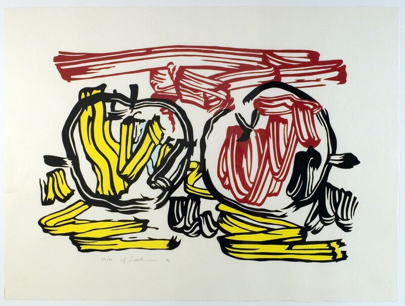 Roy Lichtenstein, ‘Red Apple and Yellow Apple’, 1983, Print, Woodcut/screenprint, Collectors Contemporary